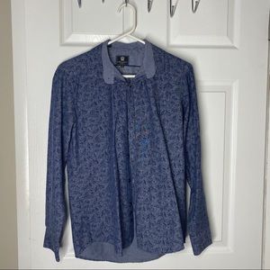 Men’s medium steel and jelly dress shirt